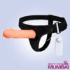 LeLuv 8 Male Hollow Vibrating Strap On SO-015