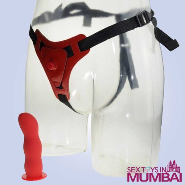 Red Deep Climax Strap On Dildo Realistic Penis Harness SO-020