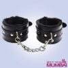 HLLMART Adjustable Cuffs Fur Leather Handcuffs BDSM-025