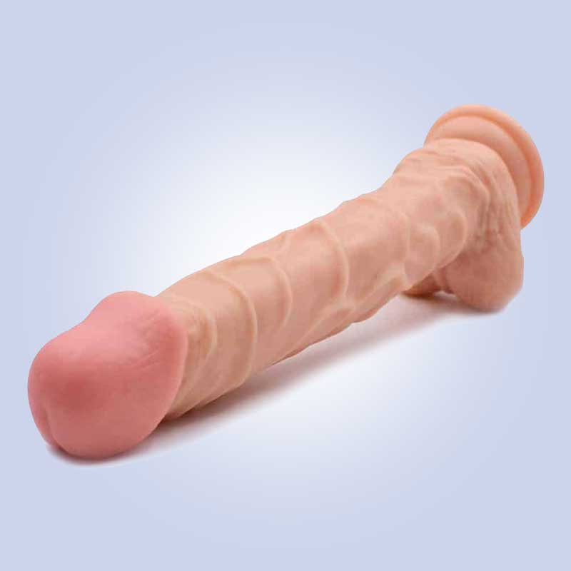 Realistic Silicone 10″ Dildo With Suction DNV-033