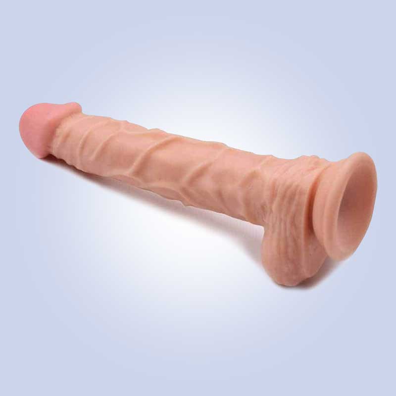 Realistic Silicone 10″ Dildo With Suction DNV-033