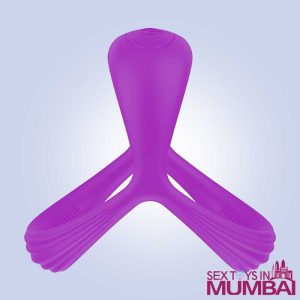 Triangular Silicone Vibrating Cock Ring CR-024