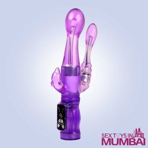 PRETTY LOVE Rotating Vibrating Rabbit With Anal Stimulator RV-050